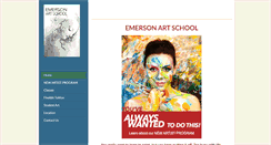 Desktop Screenshot of emersonartschool.com